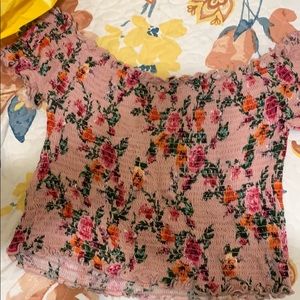 Floral off the shoulder